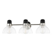 Cami Three Light Vanity in Polished Nickel
