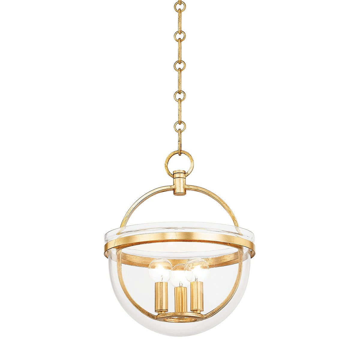 Mandy Pendant in Vintage Gold Leaf