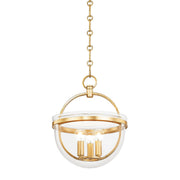Mandy Pendant in Vintage Gold Leaf