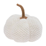 10" Dia Cream Plush Pumpkin Autumn Fall