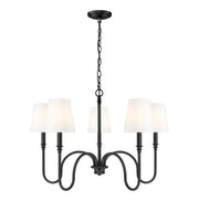 Jisele Matte Black Chandelier