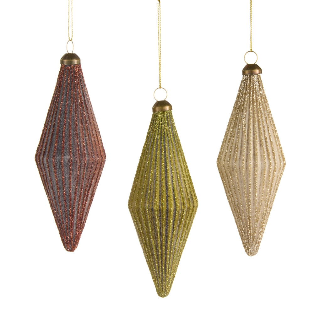 5.5" Ribbed Finial Ornament