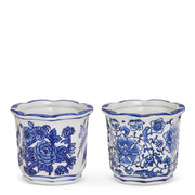 4" Mini Blue And White Pot