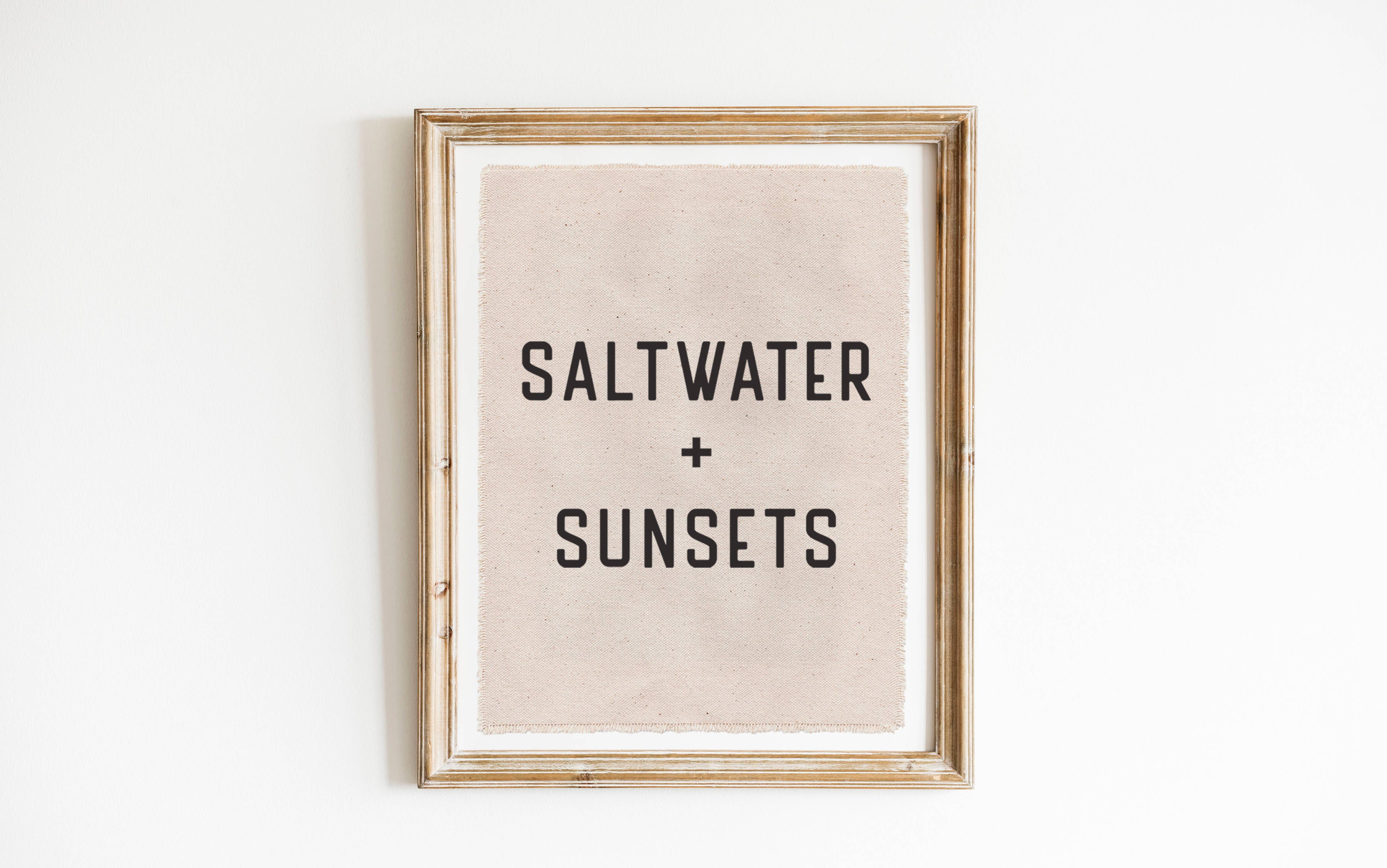Saltwater and Sunsets Canvas