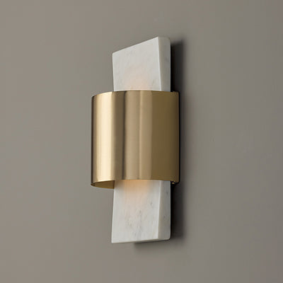 Sidney White Marble Sconce