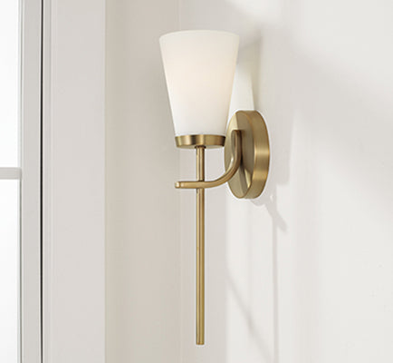 Drake Aged Brass Wall Sconce