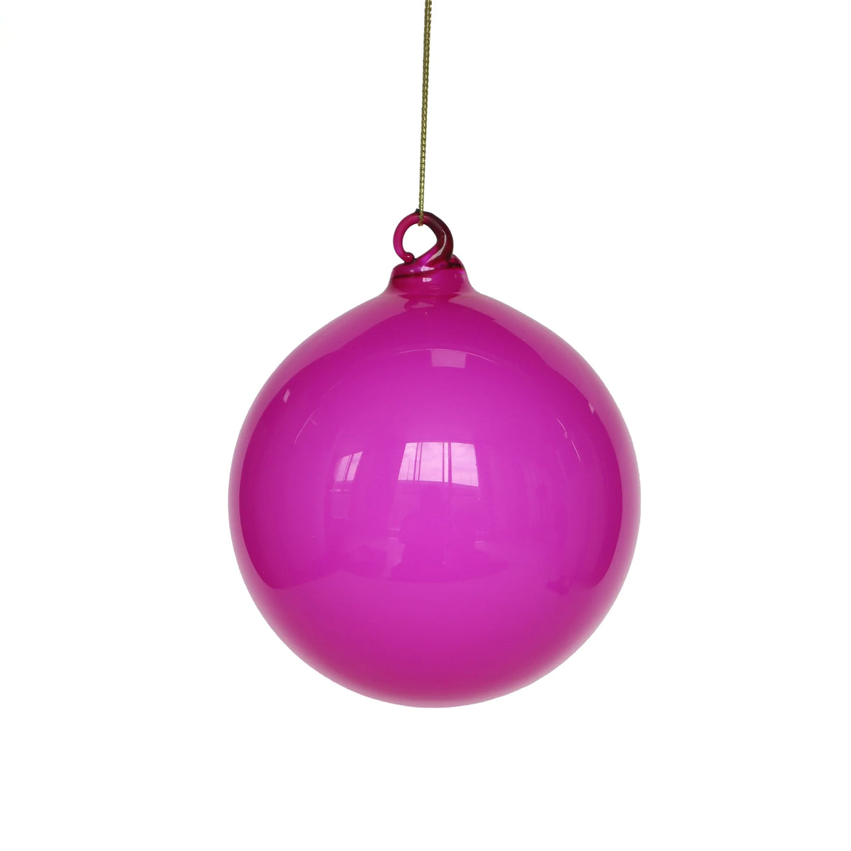 Hot Pink 6" Illume Glass Ornament