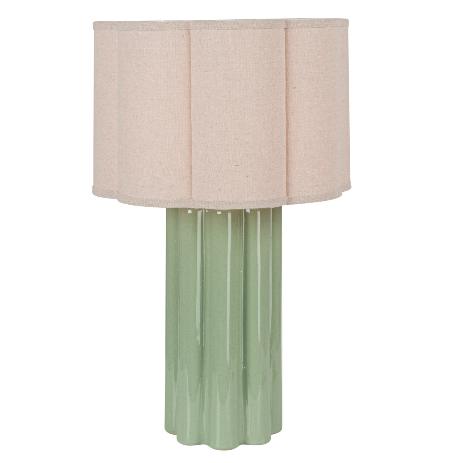 Mint Fluted Table Lamp