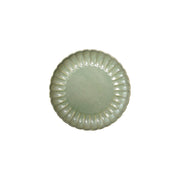 Sage Green Fluted Desert Plate