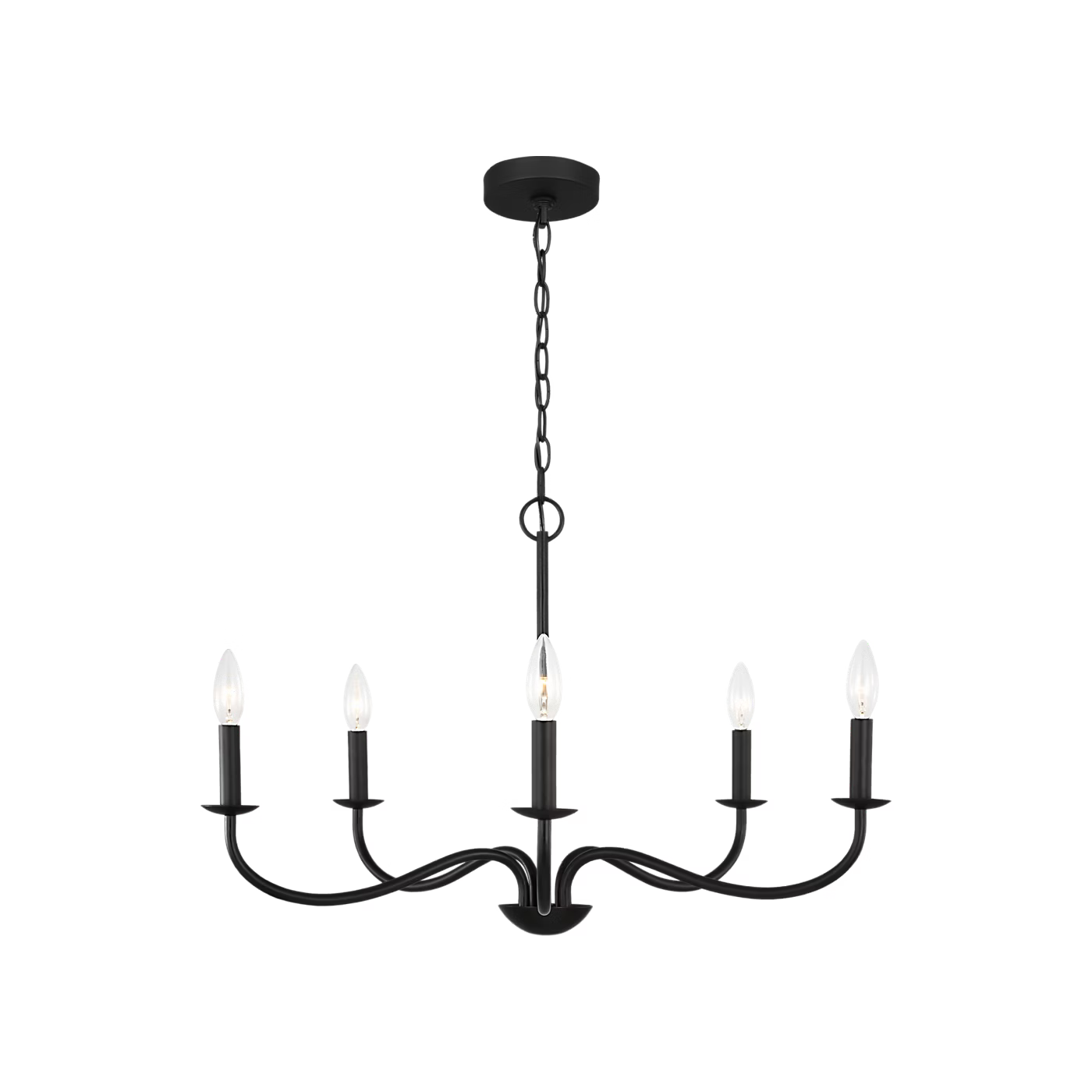 Abells Five Light Chandelier