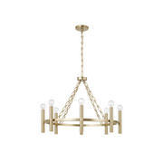 Matte Brass Winton 8 Light Chandelier