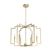 Zoe Alturas Gold 6 Light Chandelier