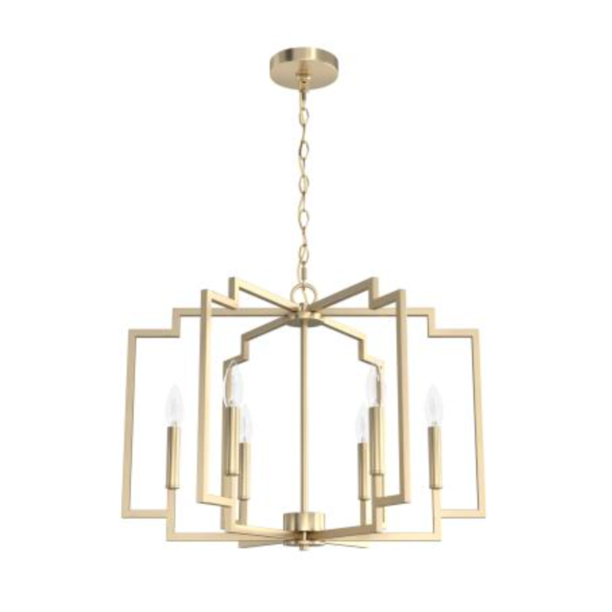 Zoe Alturas Gold 6 Light Chandelier