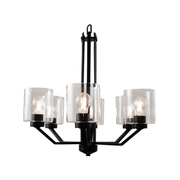 Piper 6 Light Matte Black Chandelier