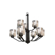 Piper Black 9 Light Chandelier