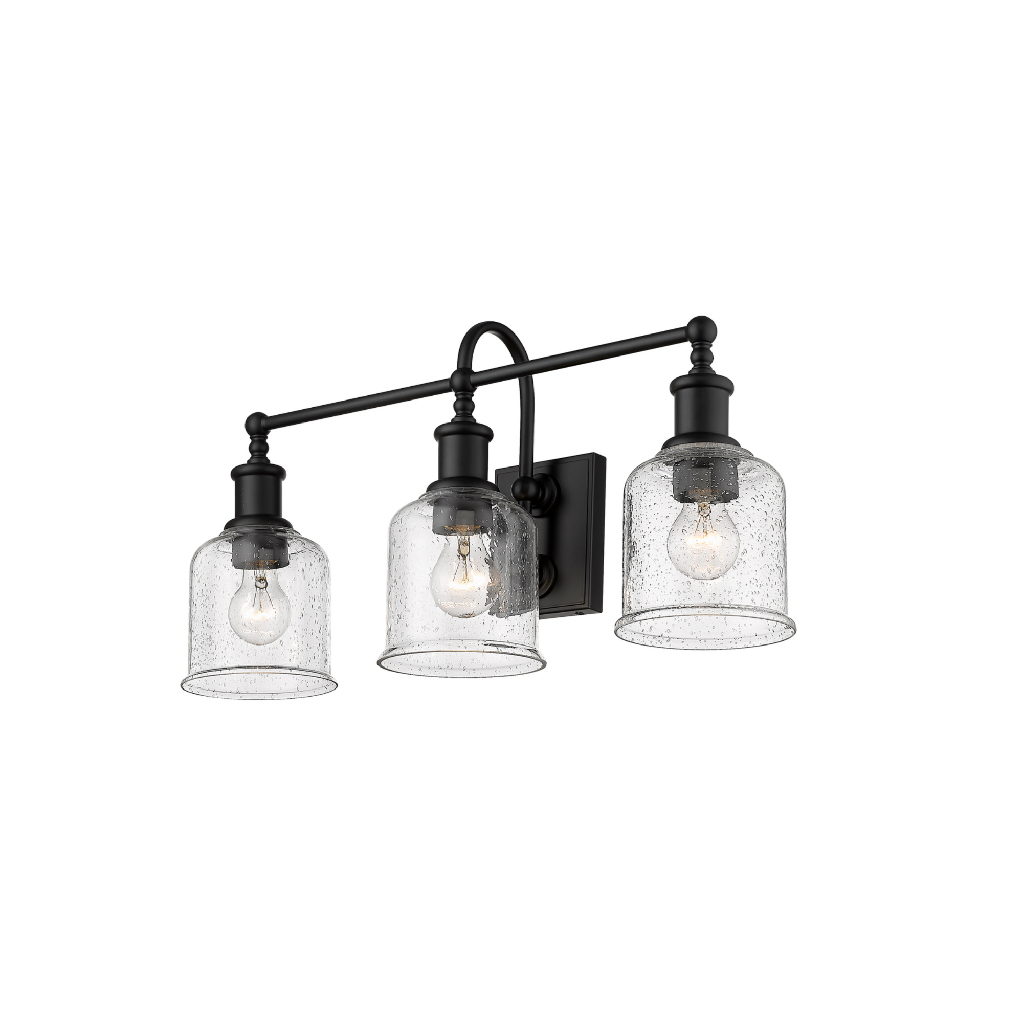 Elsie Matte Black Vanity Light