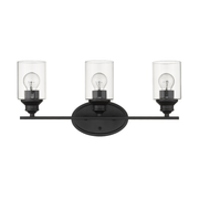 Gio Matte Black Vanity Light