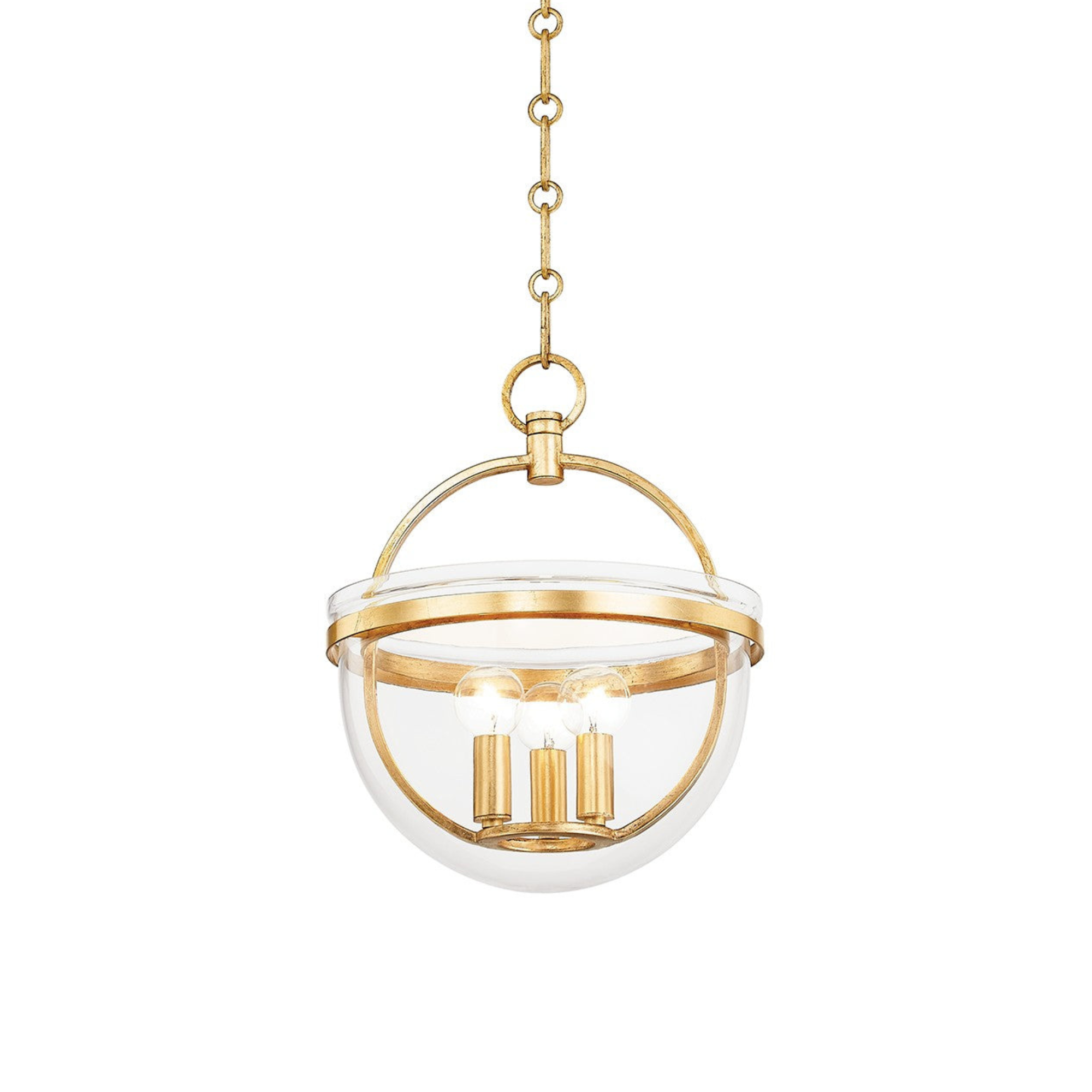 Mandy Pendant in Vintage Gold Leaf