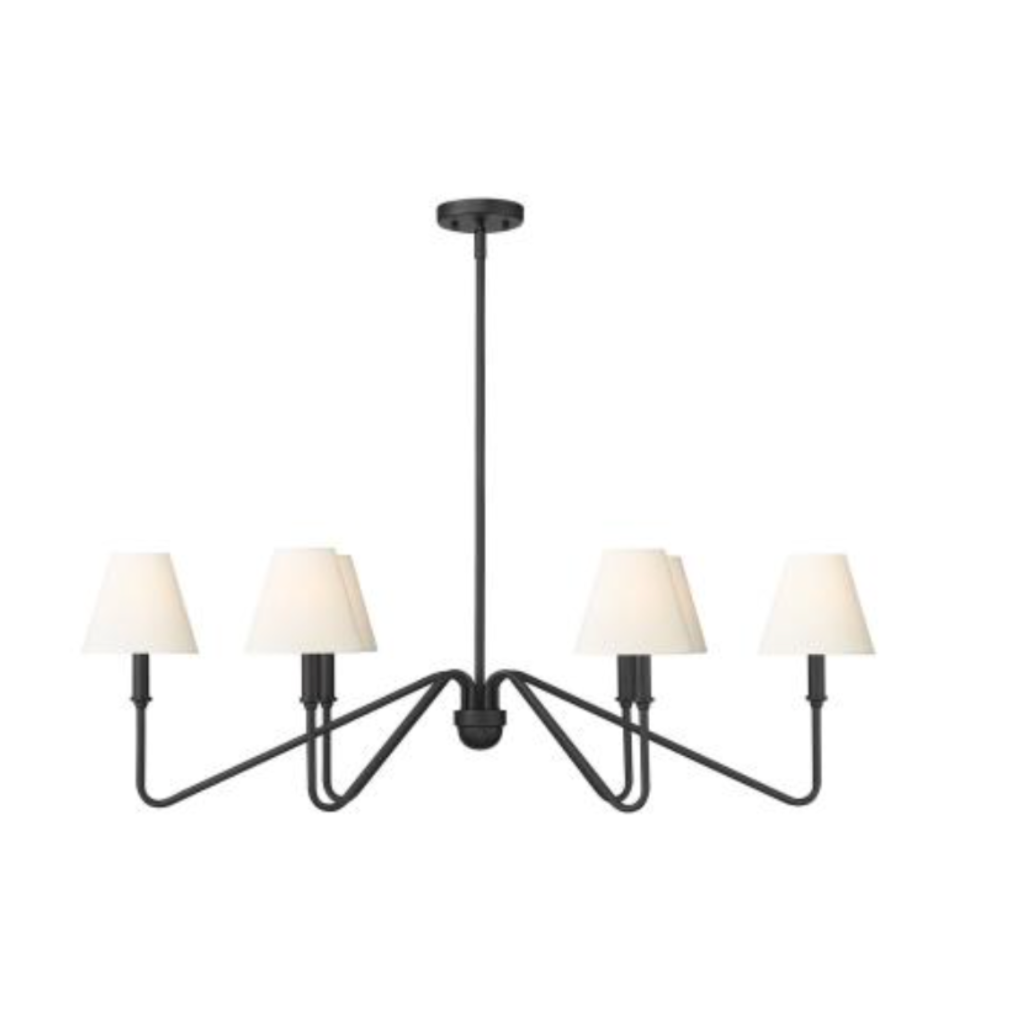 Jaquelin 6 Light Linear Pendant with Shades