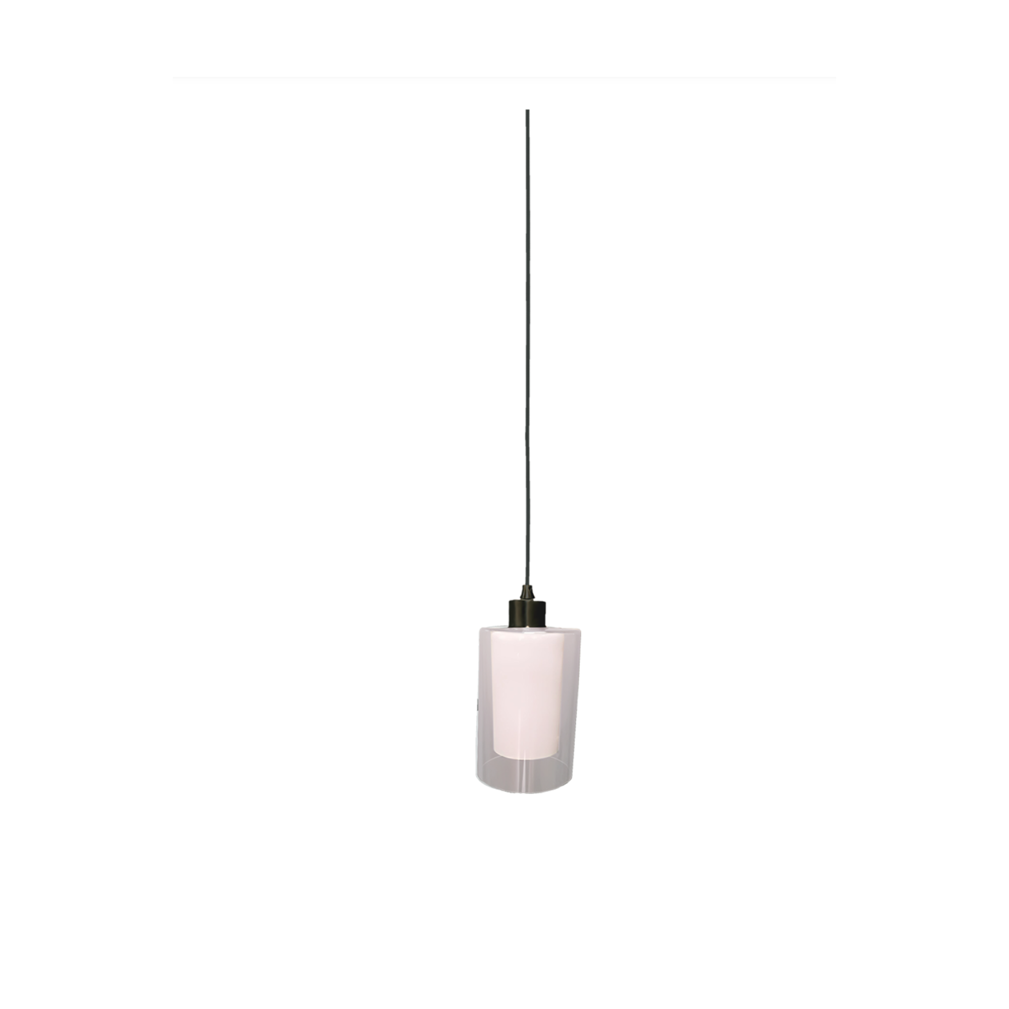 Landon One Light Matte Black Pendant