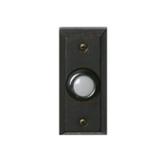 Matte Black Round Door Bell Button