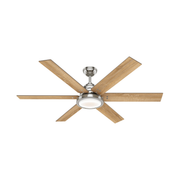 Warner 60" Ceiling Fan in Nickel