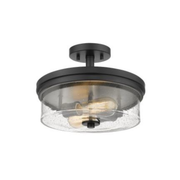 Bryant 2 Light Black Semi Flush