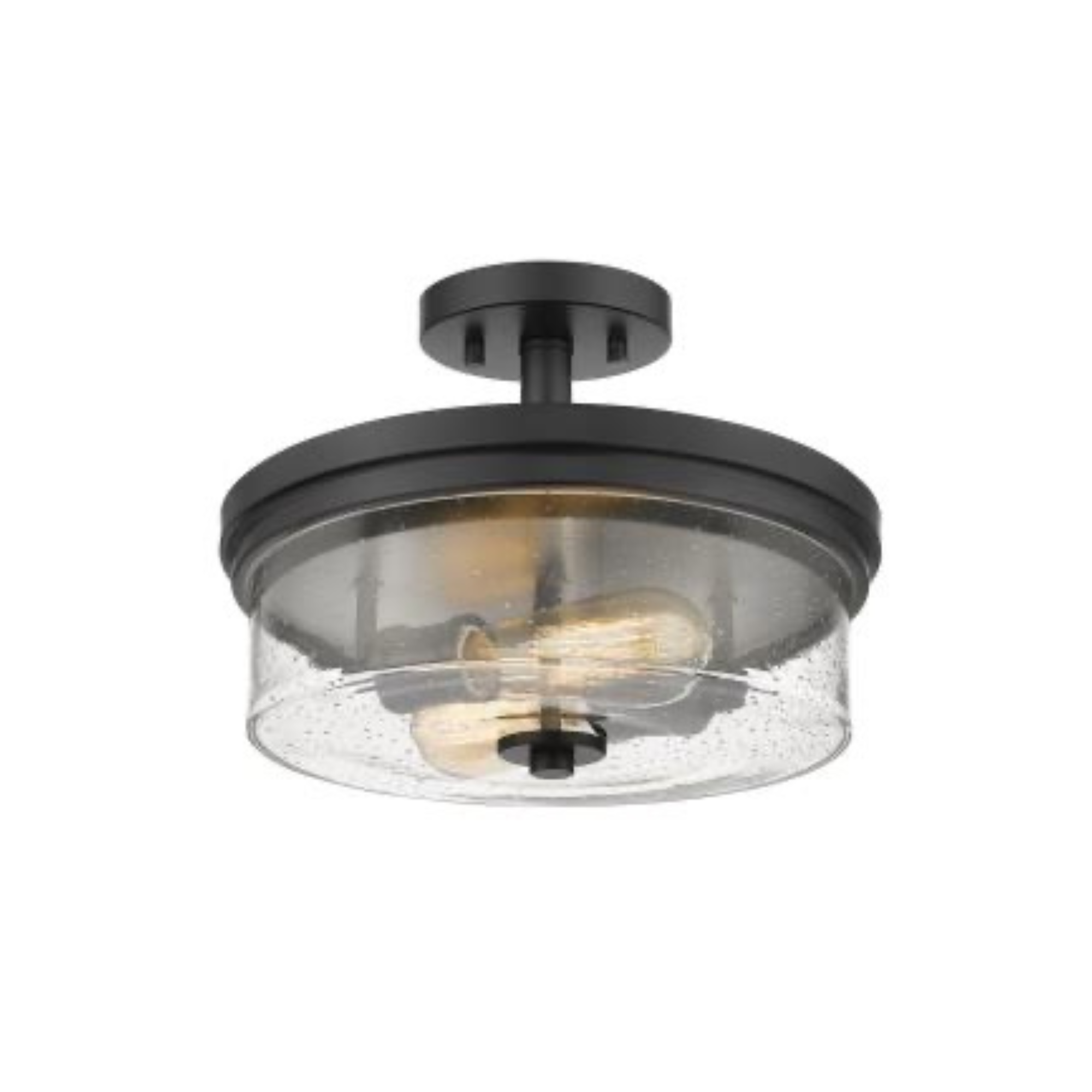Bryant 2 Light Black Semi Flush