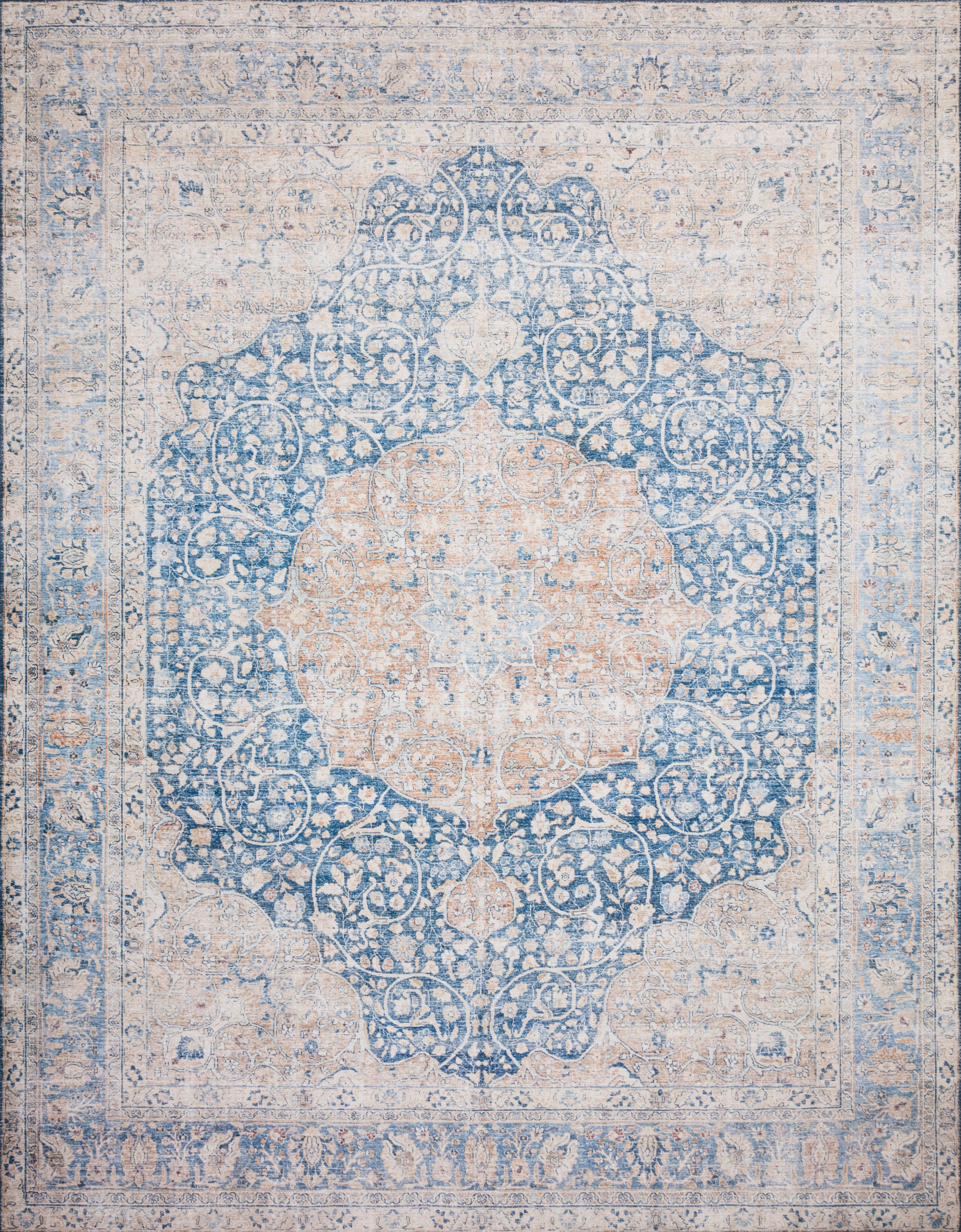 Layla Blue / Tangerine Rug