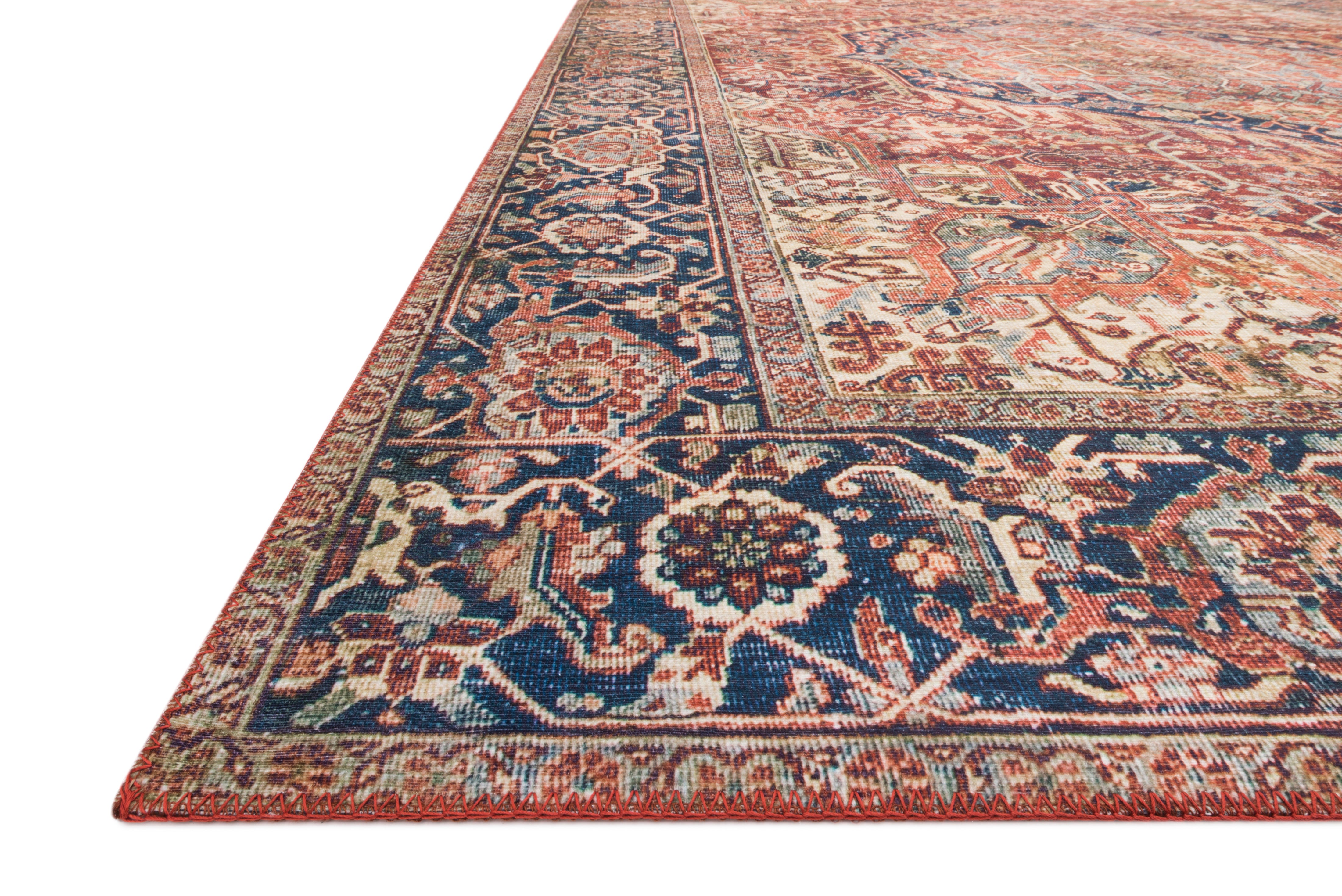 Layla Red / Navy Rug