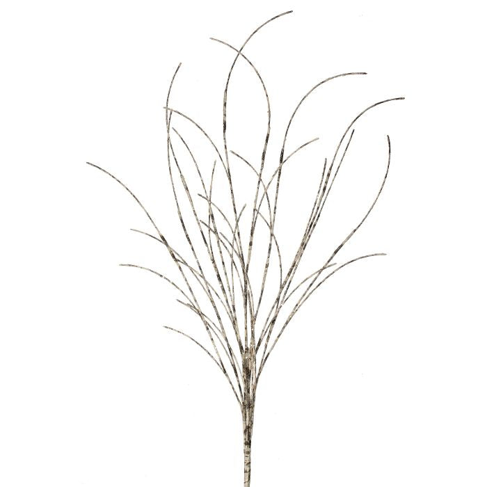 46" Iced Glitter Birch Spray