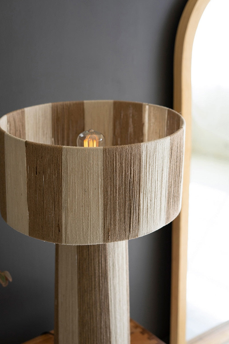Jute Stripe Lamp