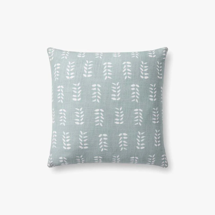 Tully Light Blue Down Pillow