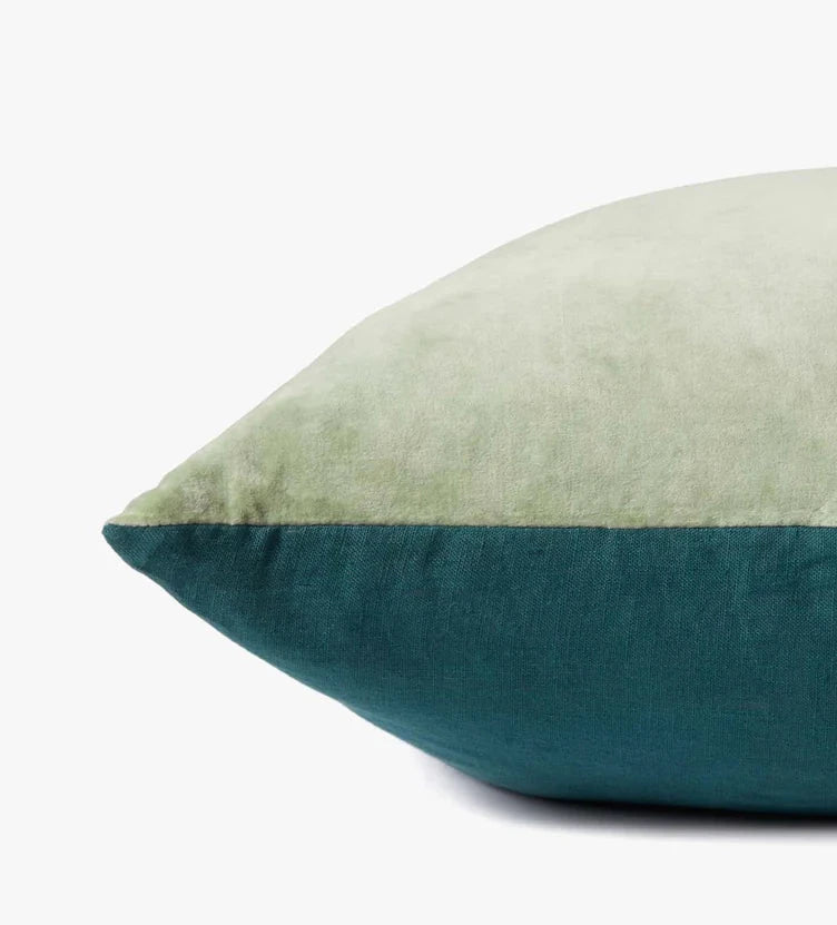 Mint & Turquoise Down Pillow