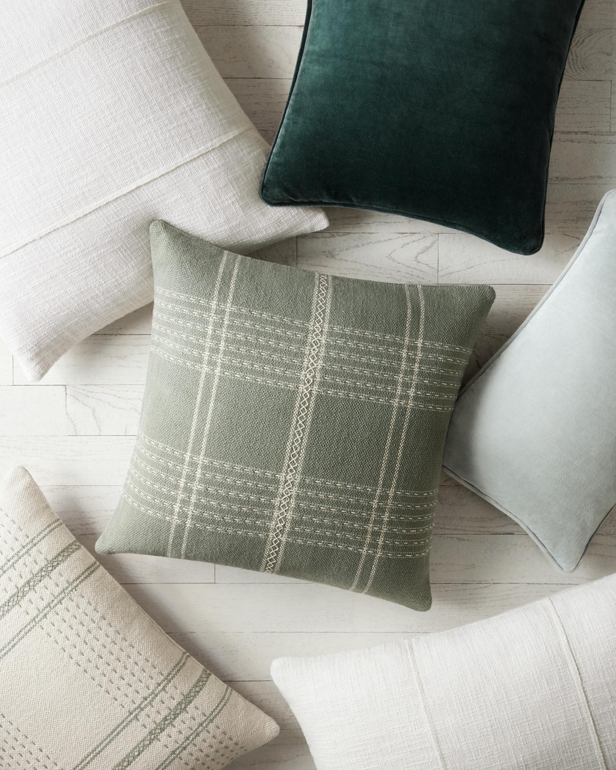 Ice Blue Down Pillow