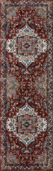 Samra Brick/Grey Rug