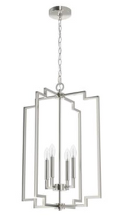 Zoanne Brushed Nickel 4 Light Pendant