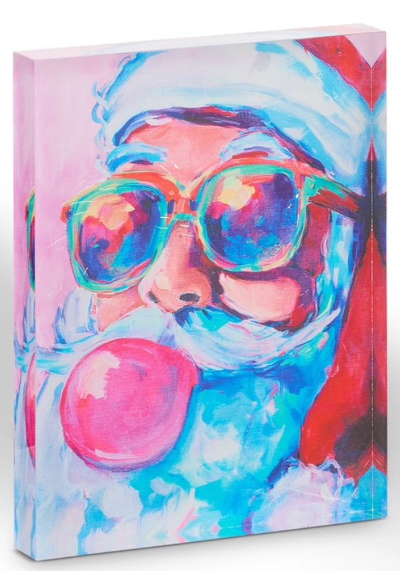 6" Color Pop Santa Ornament