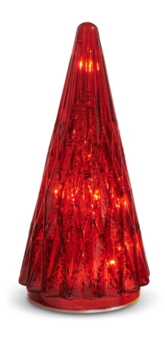 Berry Glass Lighted Trees