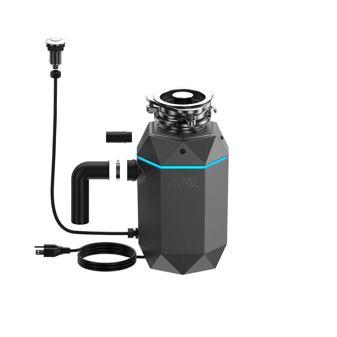Forno Acqua Bright 1HP Black Onyx Garbage Disposal