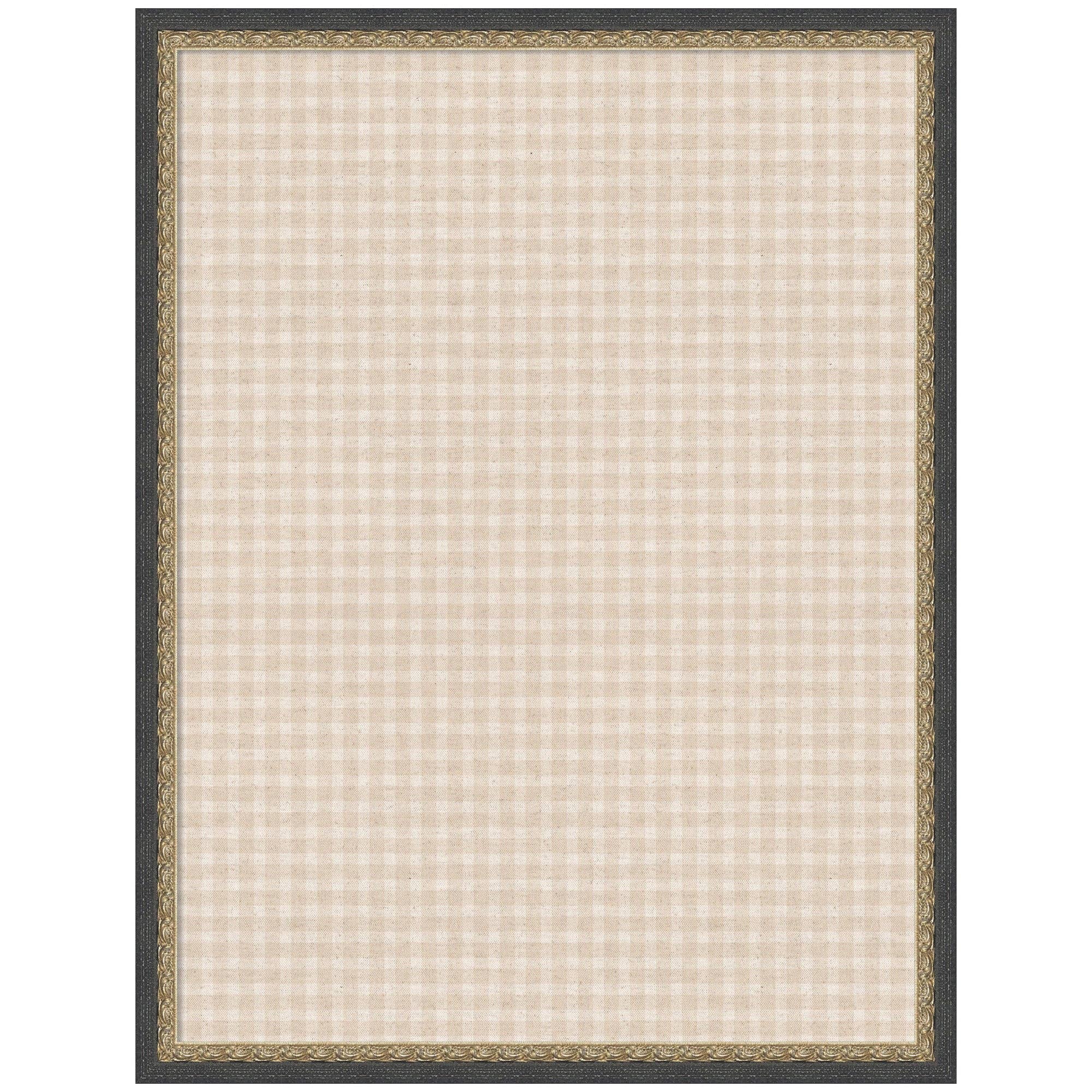 Matinee Black Bronze 19"x25" Framed Fabric Pinboard