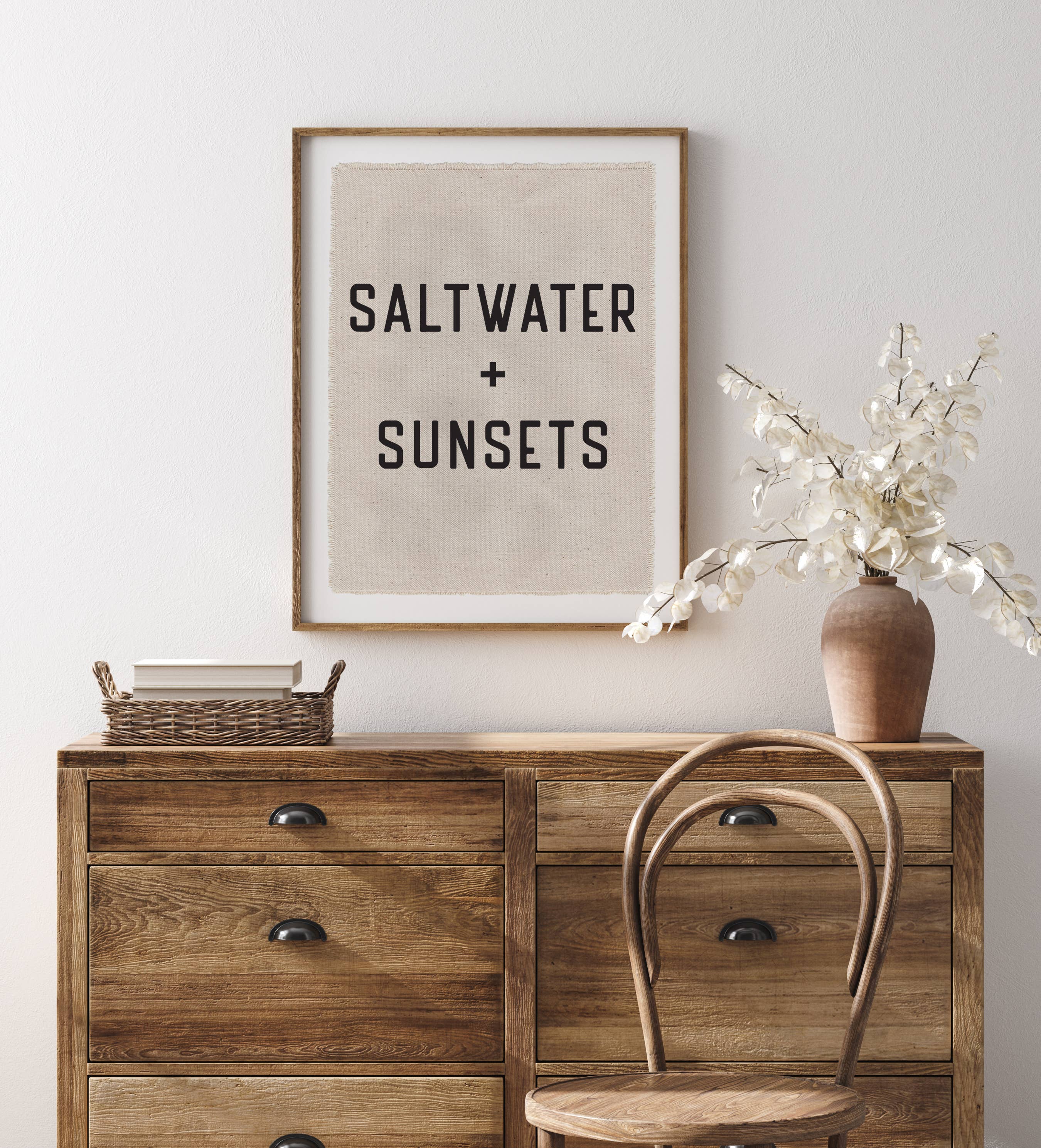 Saltwater and Sunsets Canvas