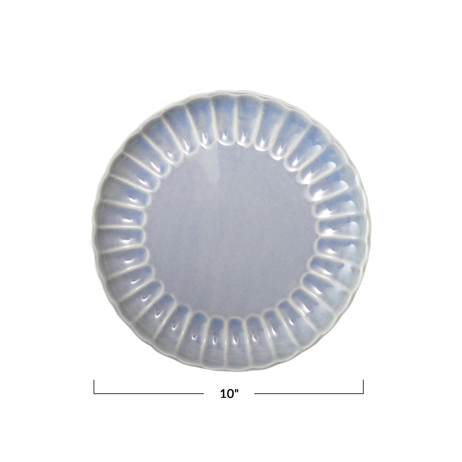 Cornflower Fluted Dinner Plate