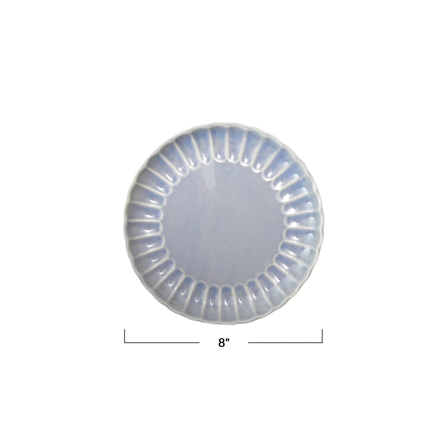 Cornflower Fluted Desert Plate