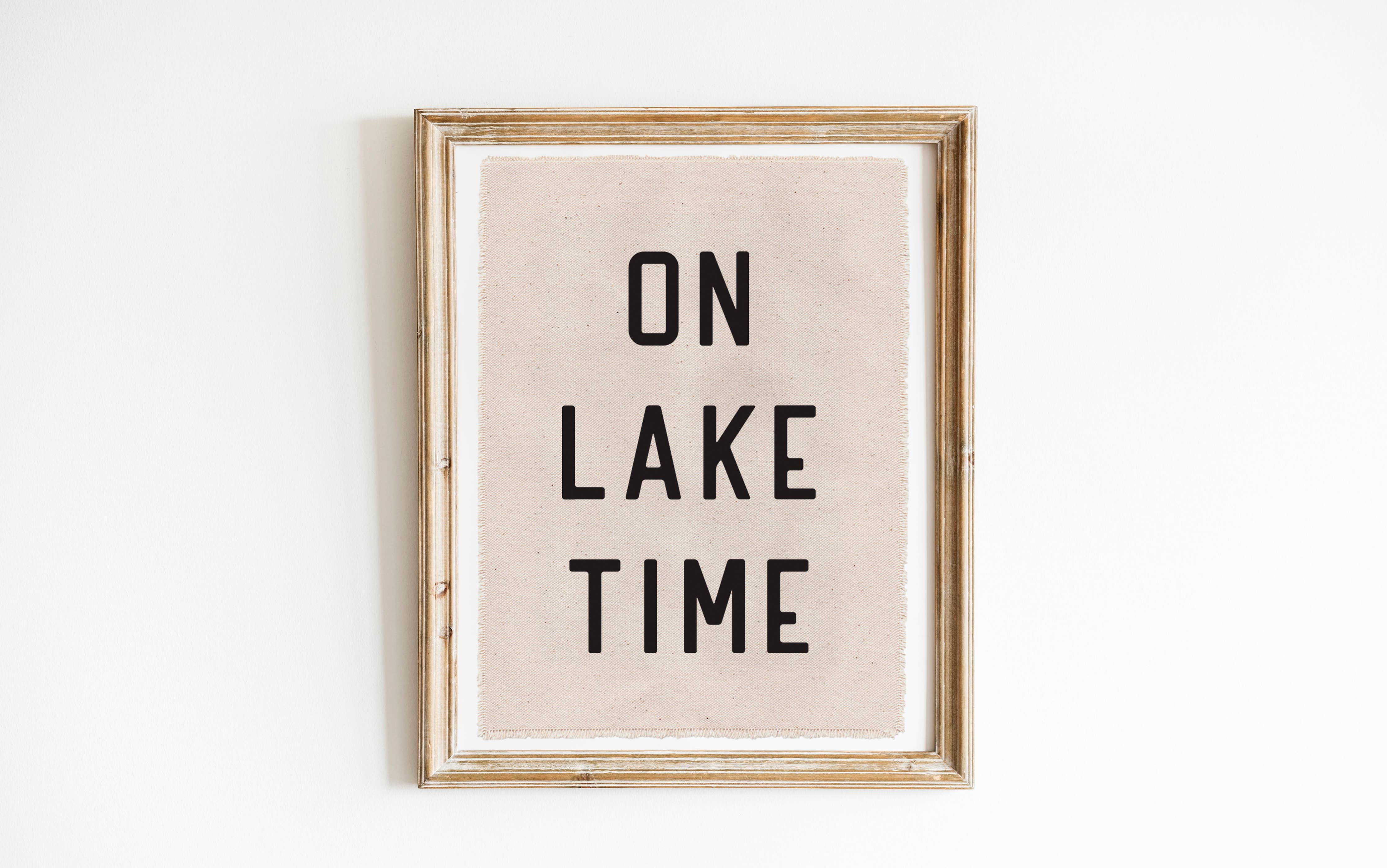 On Lake Time Canvas