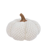 7.75" Dia Cream Plush Pumpkin Autumn Fall