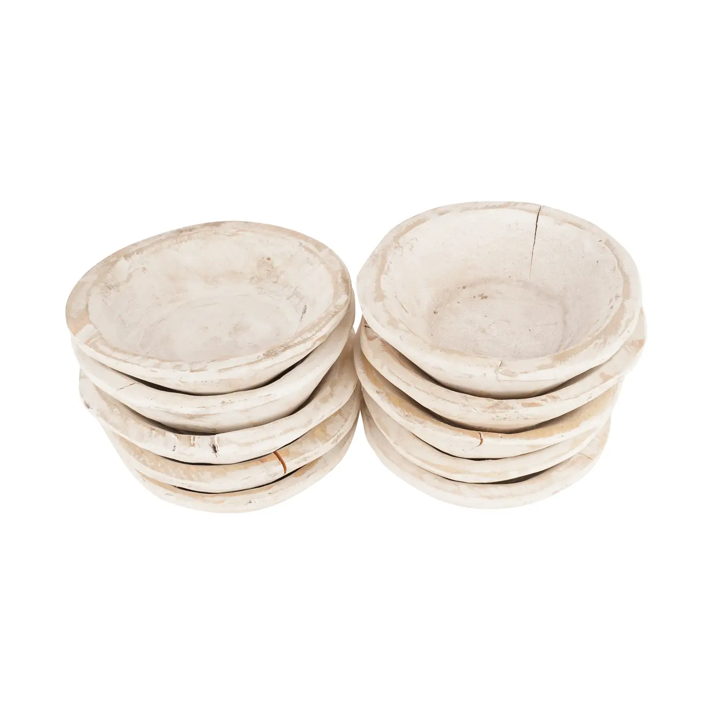 Small White Dough Bowls