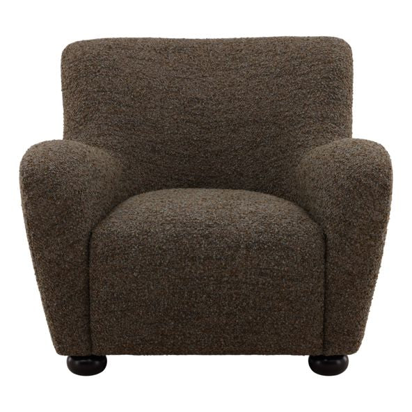 Zulia Green Brown Accent Chair