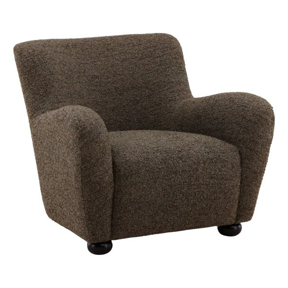 Zulia Green Brown Accent Chair