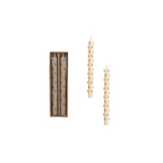 Gold Dotted Unscented Taper Candles